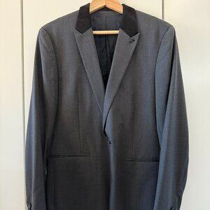 AllSaints Men Suit Set in Dark Grey